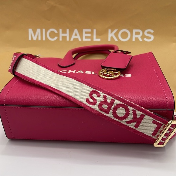 MICHAEL KORS
Mirella Small Pebbled Leather Crossbody Bag Tote 
Electric Pink - Picture 11 of 16